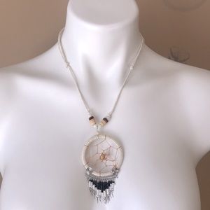 Dream Catcher Necklace Ivory